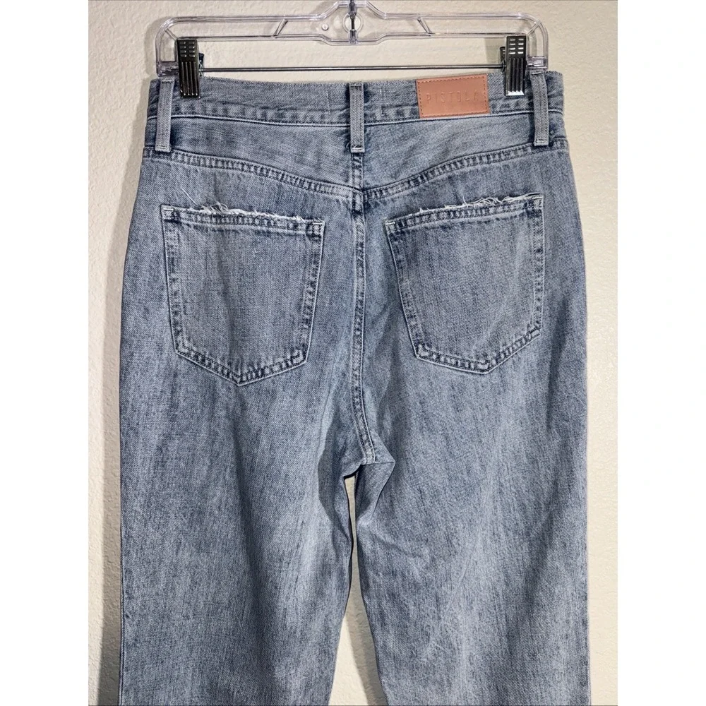Pistola Jeans Presley High Rise Relaxed Womens 26 Roller Distressed Grunge BOHO
